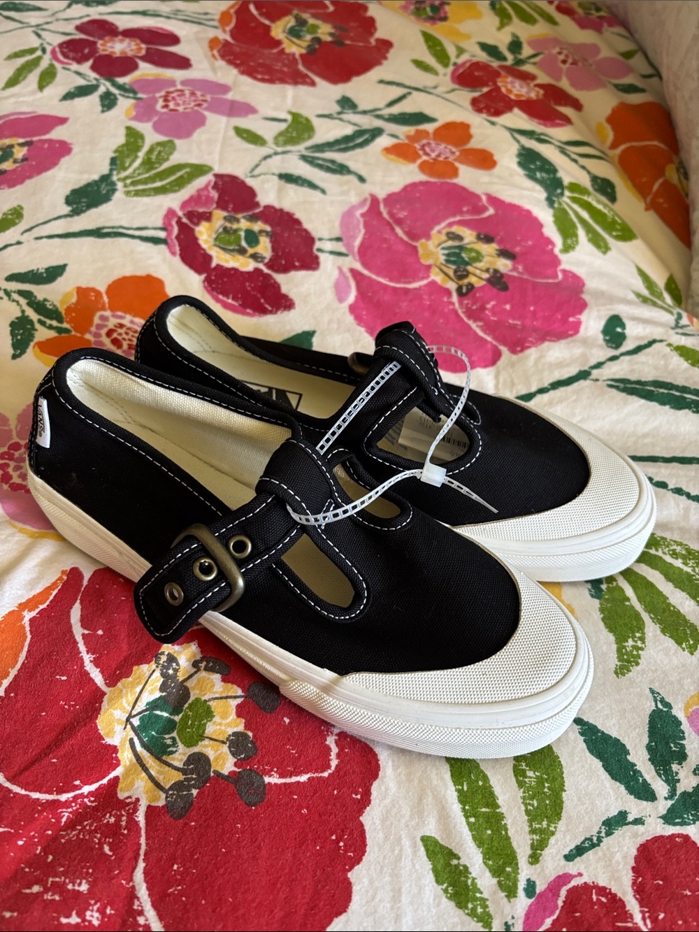 Kids Black Canvas Mary Jane Sneakers